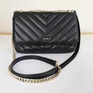 DKNY Black Quilted Women's Bag